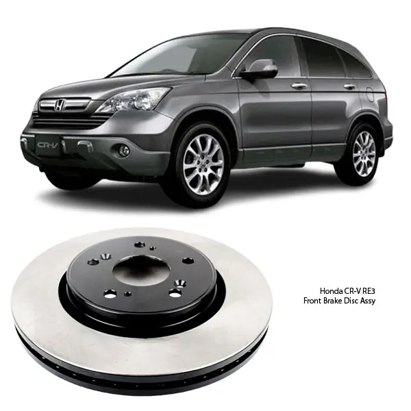Illustration of honda cr-v re3 front brake disc assy rn1243v
