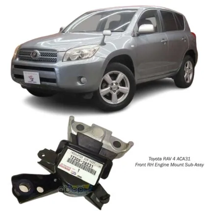 Illustration of toyota rav 4 aca31 front rh engine mount sub-assy 12305-28231
