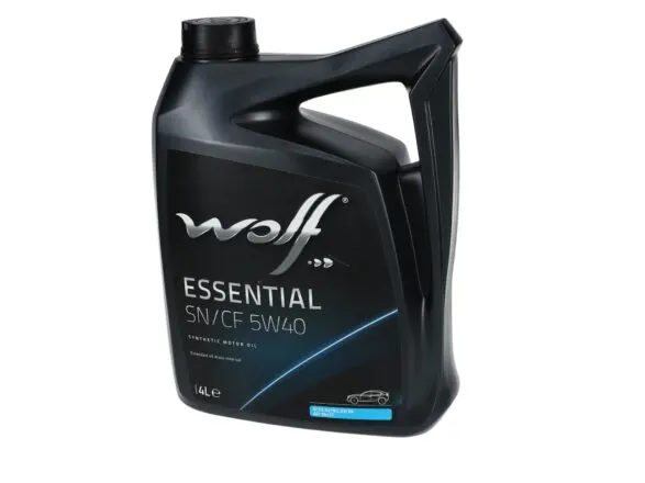 Illustration of wolf essential sn/cf 5w-40 engine oil 4l