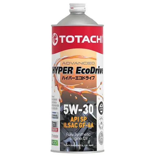 Illustration of fully synthetic hyper ecodrive 5w30 1l engine oil