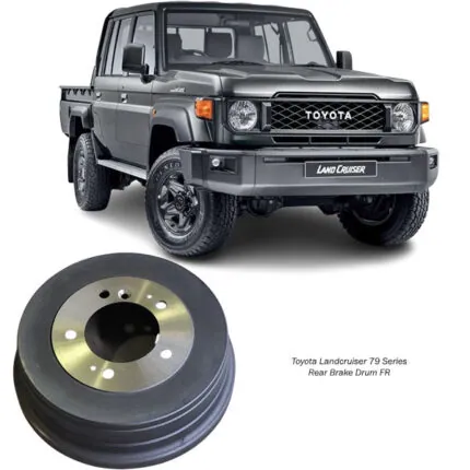Illustration of toyota landcruiser 79 series rear brake drum 42431-60250
