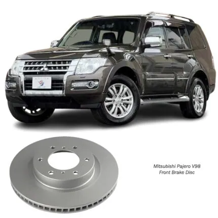 Illustration of mitsubishi pajero v98 front brake disc 4615a038
