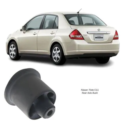 Illustration of nissan tiida c11 rear axle bush 55501-bc64b