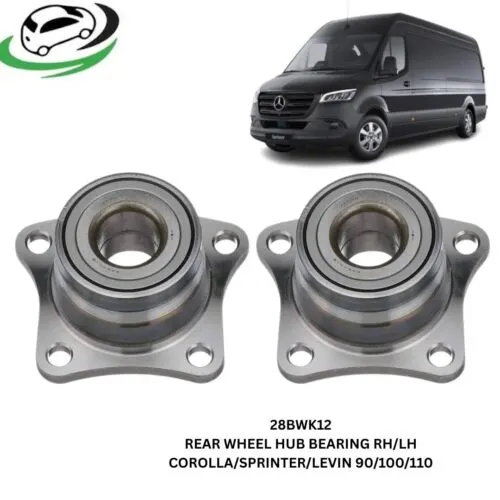 Illustration of 28bwk12 rear wheel hub bearing rh/lh pair - toyota corolla, sprinter and levin 90/100/110