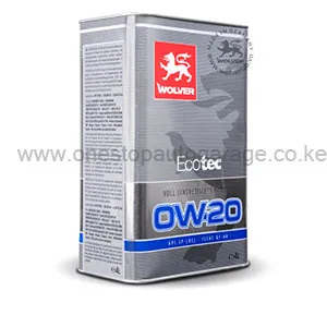 Illustration of wolver ecotec 0w-20 fully synthetic engine oil 4 litres – kenya