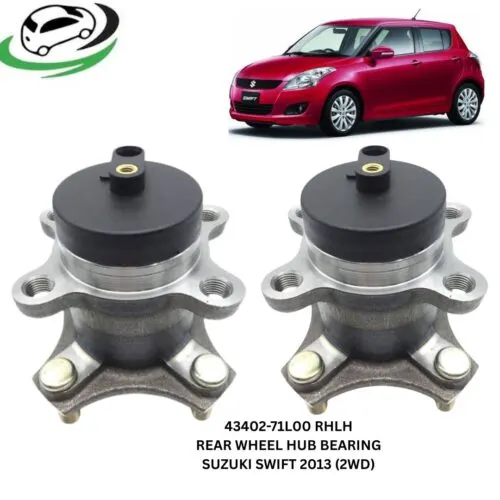 Illustration of 43402-71l00 rear wheel hub bearing for suzuki swift 2013 2wd - pair (rhlh)