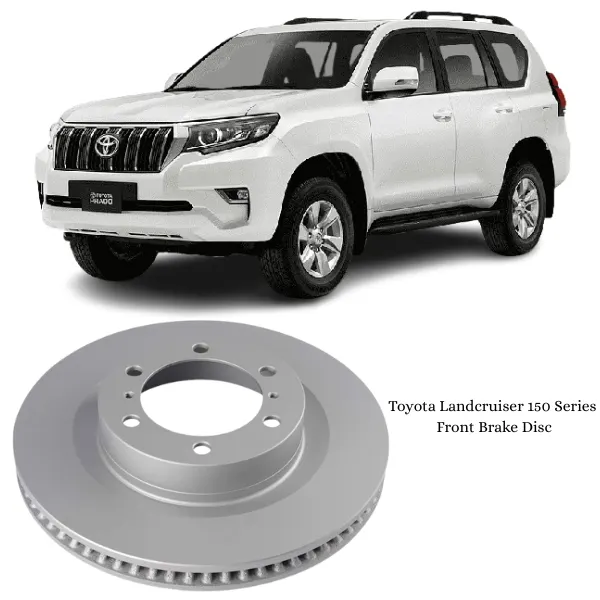 Illustration of toyota landcruiser 150 series front brake disc 43512-60190